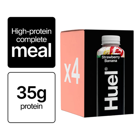 Huel Black Edition Ready to Drink Strawberry & Banana Multipack 4x500ml — image 1