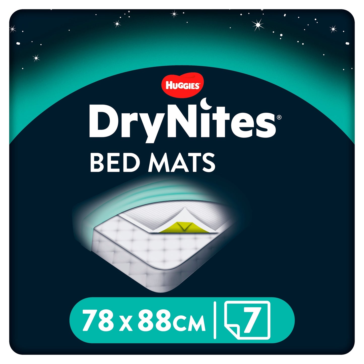 Huggies DryNites Bedwetting Incontinence Bedmats x7 Sheets — image 1