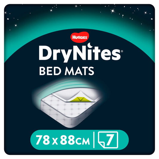 Huggies DryNites Bedwetting Incontinence Bedmats x7 Sheets — image 1