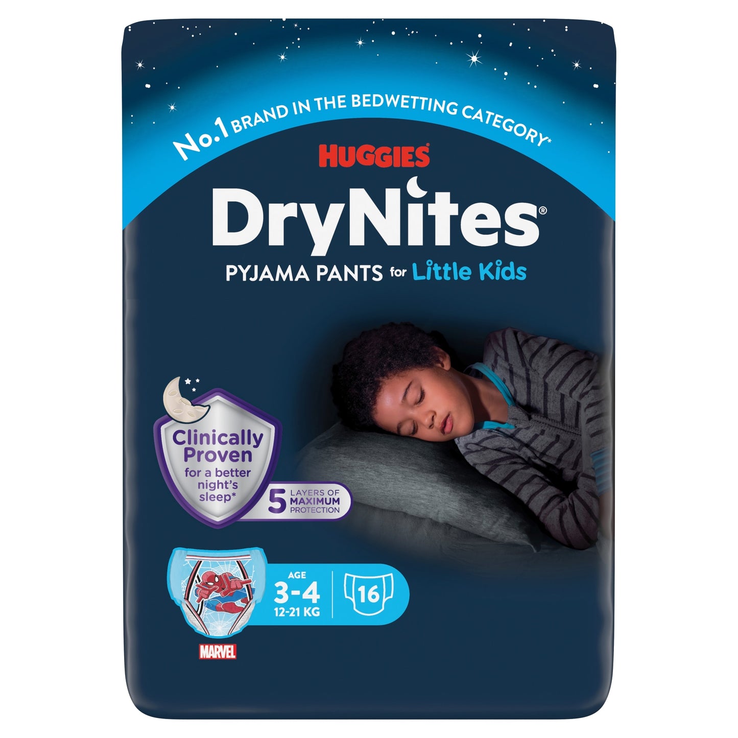 Huggies DryNites Pyjama Pants - Age 3-4 16 Pack — image 1