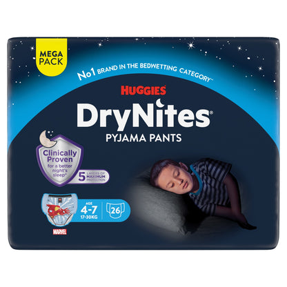 Huggies Drynites Pyjama Pants Boy 4-7 Years 26 Pack — image 1