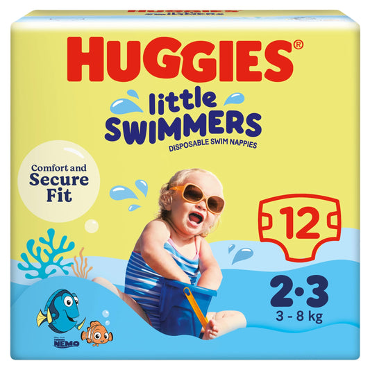 Huggies Little Swimmers Size 2-3 Disposable Swim Nappies x12 — image 1