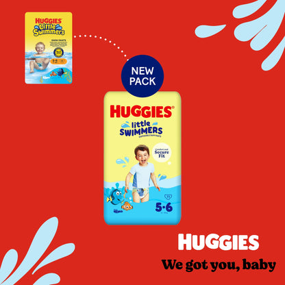 Huggies Little Swimmers Size 5-6 Disposable Swim Nappies x11 — image 2