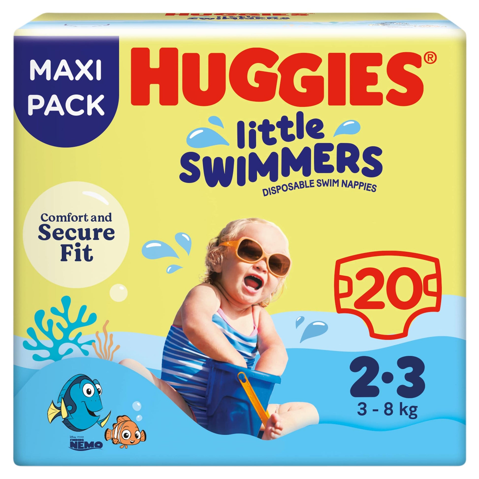 Huggies Little Swimmers Swim Nappies Size 2-3 20 Pack — image 1