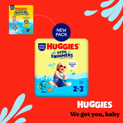 Huggies Little Swimmers Swim Nappies Size 2-3 20 Pack — image 2
