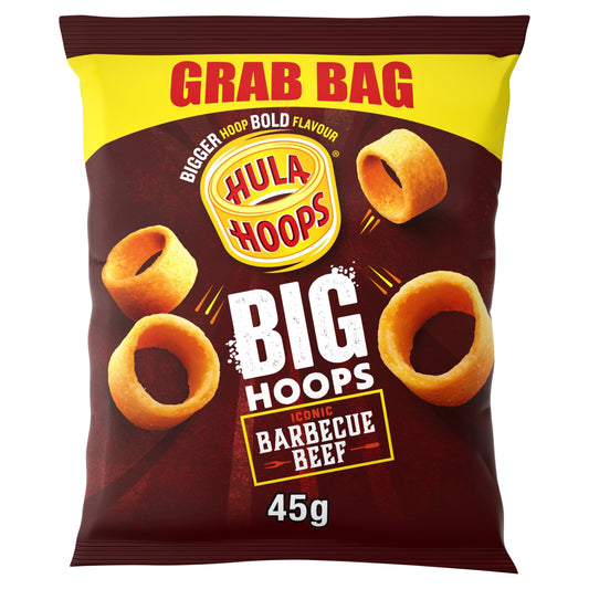 Hula Hoops Big Hoops Crisps - Barbecue Beef 45g — image 1