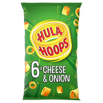 Hula Hoops Cheese & Onion Multipack Crisps 6x24g — image 1