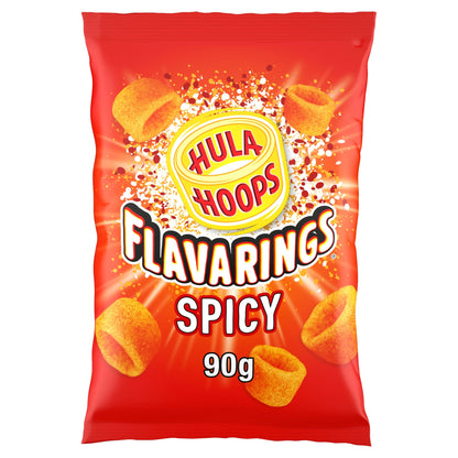 Hula Hoops Flavarings Spicy Sharing Crisps 90g — image 1