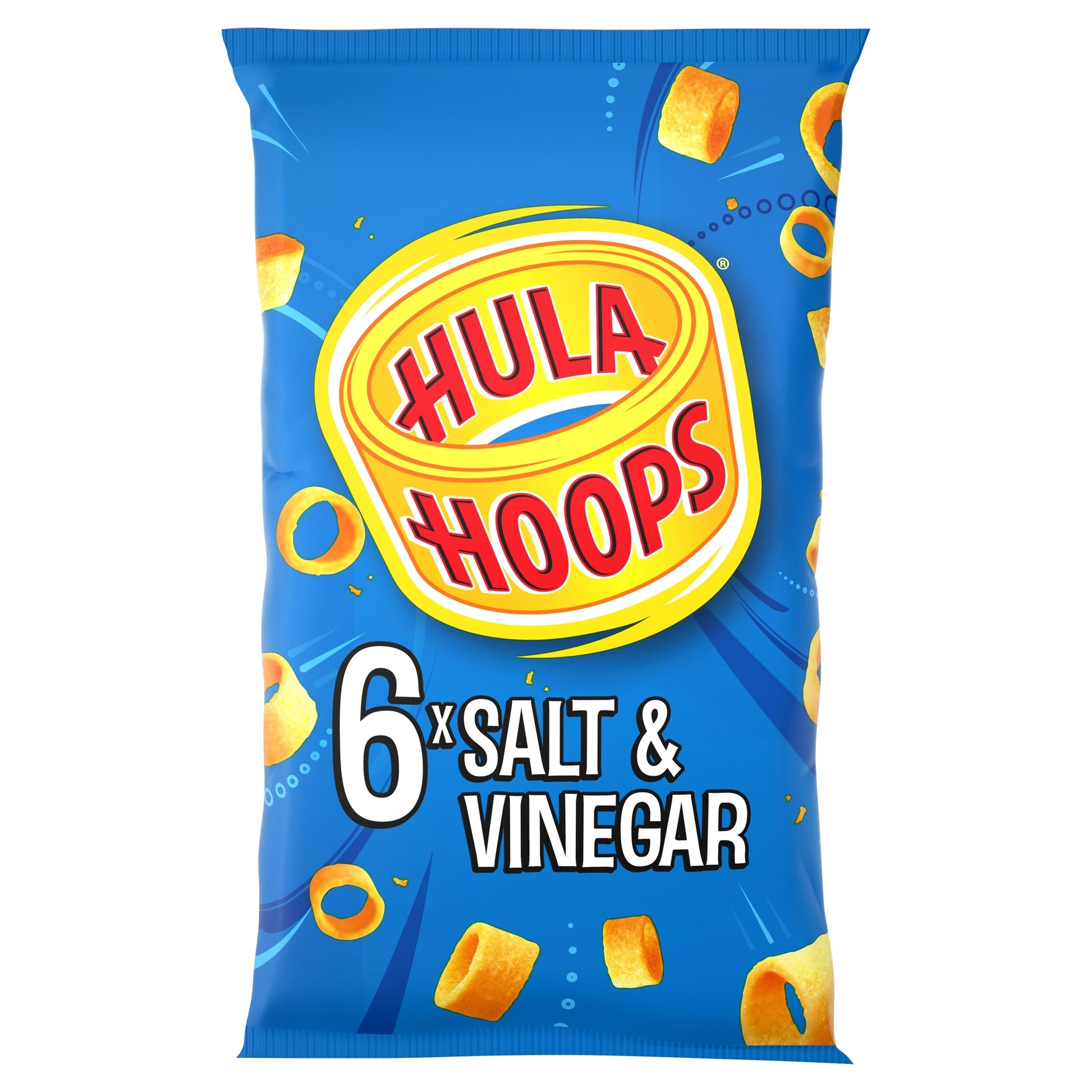 Hula Hoops Salt & Vinegar Multipack Crisps 6x24g — image 1