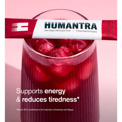 Humantra Black Cherry Zero Sugar Electrolyte Drink 3 x 3.9g Sachets — image 2