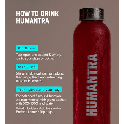 Humantra Black Cherry Zero Sugar Electrolyte Drink 3 x 3.9g Sachets — image 4