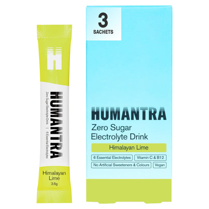 Humantra Himalayan Lime Zero Sugar Electrolyte Drink 3 x 3.6g Sachets — image 1