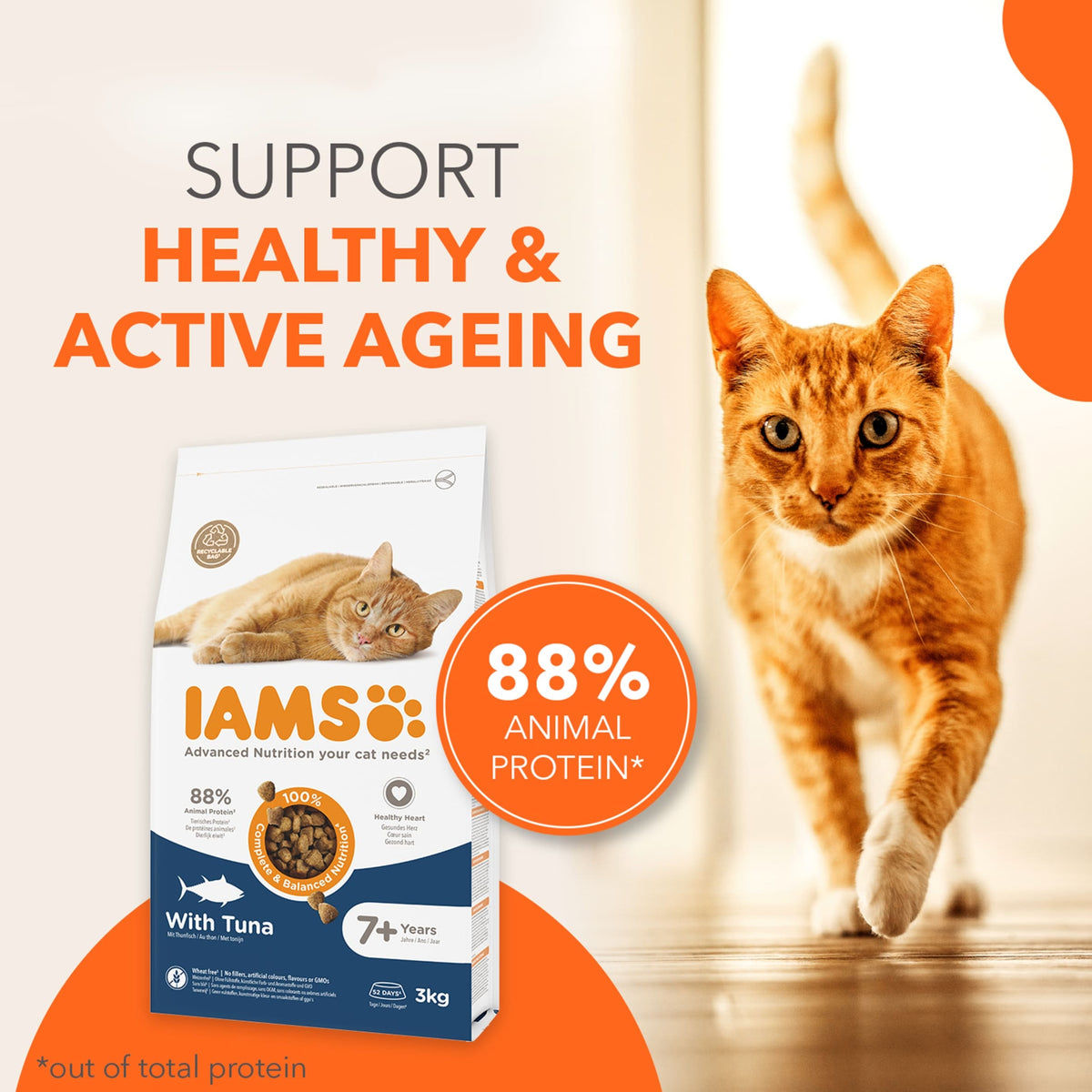 IAMS 7+ Years Cat Food with Tuna 800g — image 3