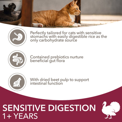 IAMS Adult Sensitive Dry Cat Food Turkey 800g — image 2