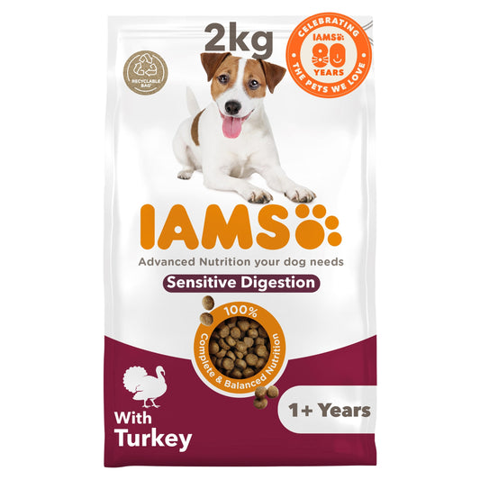 IAMS Adult Sensitive Dry Dog Food Turkey 2kg — image 1