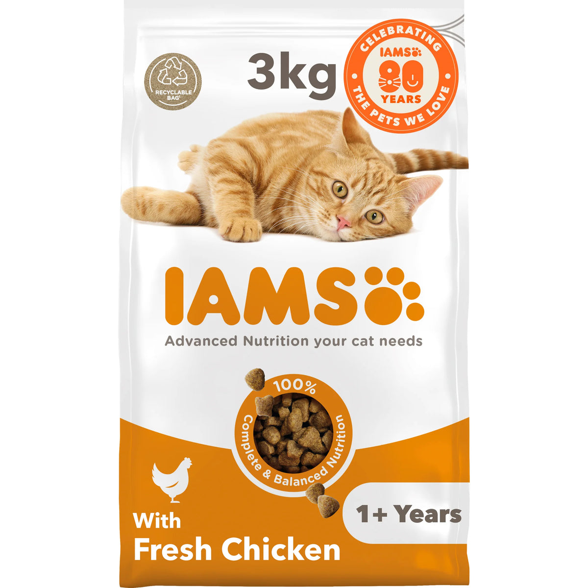 Iams Cat Food Adult Chicken 3Kg — image 1