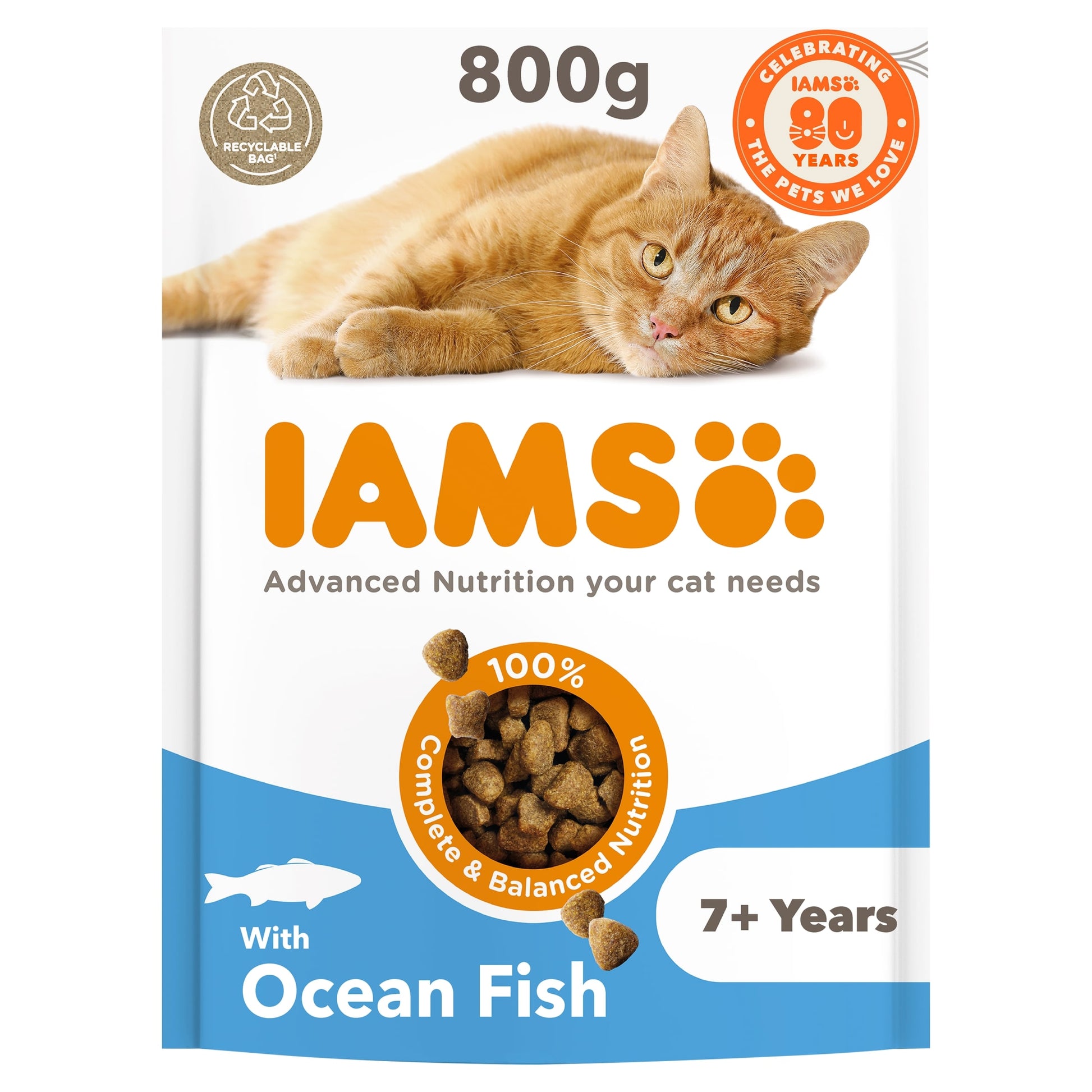 Iams Cat Food Senior With Ocean Fish 800G — image 1