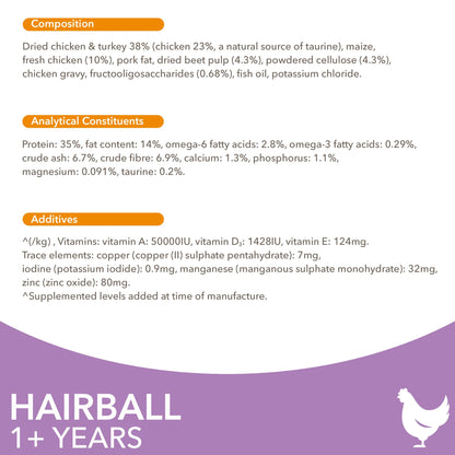 IAMS Hairball Dry Cat Food Chicken 800g — image 4