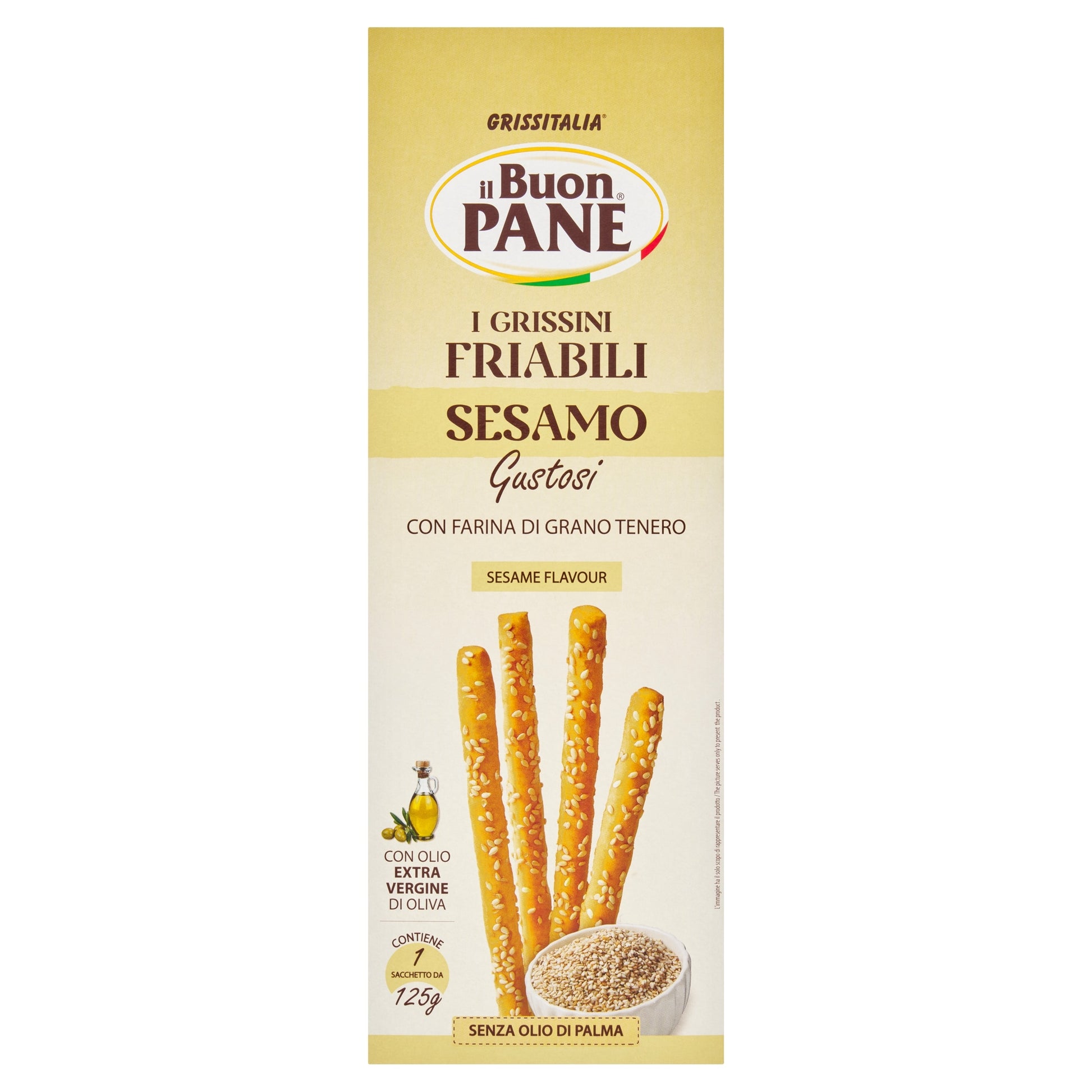 il Buon PANE Sesame Breadsticks 125g — image 1