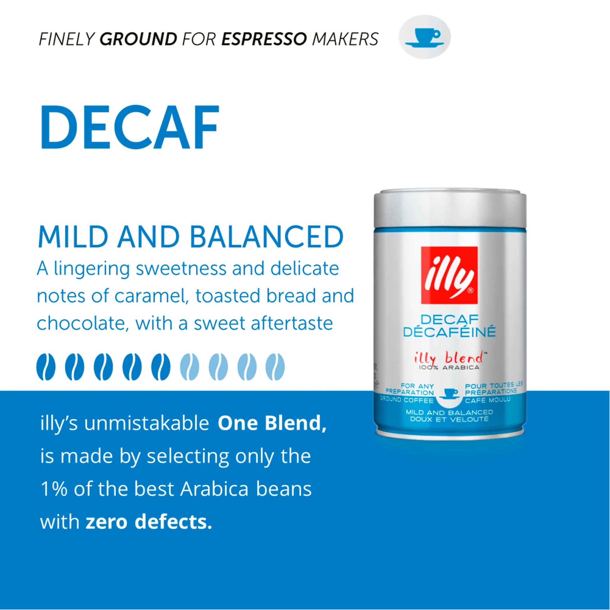 Illy Decaf Ground Coffee 250g — image 3