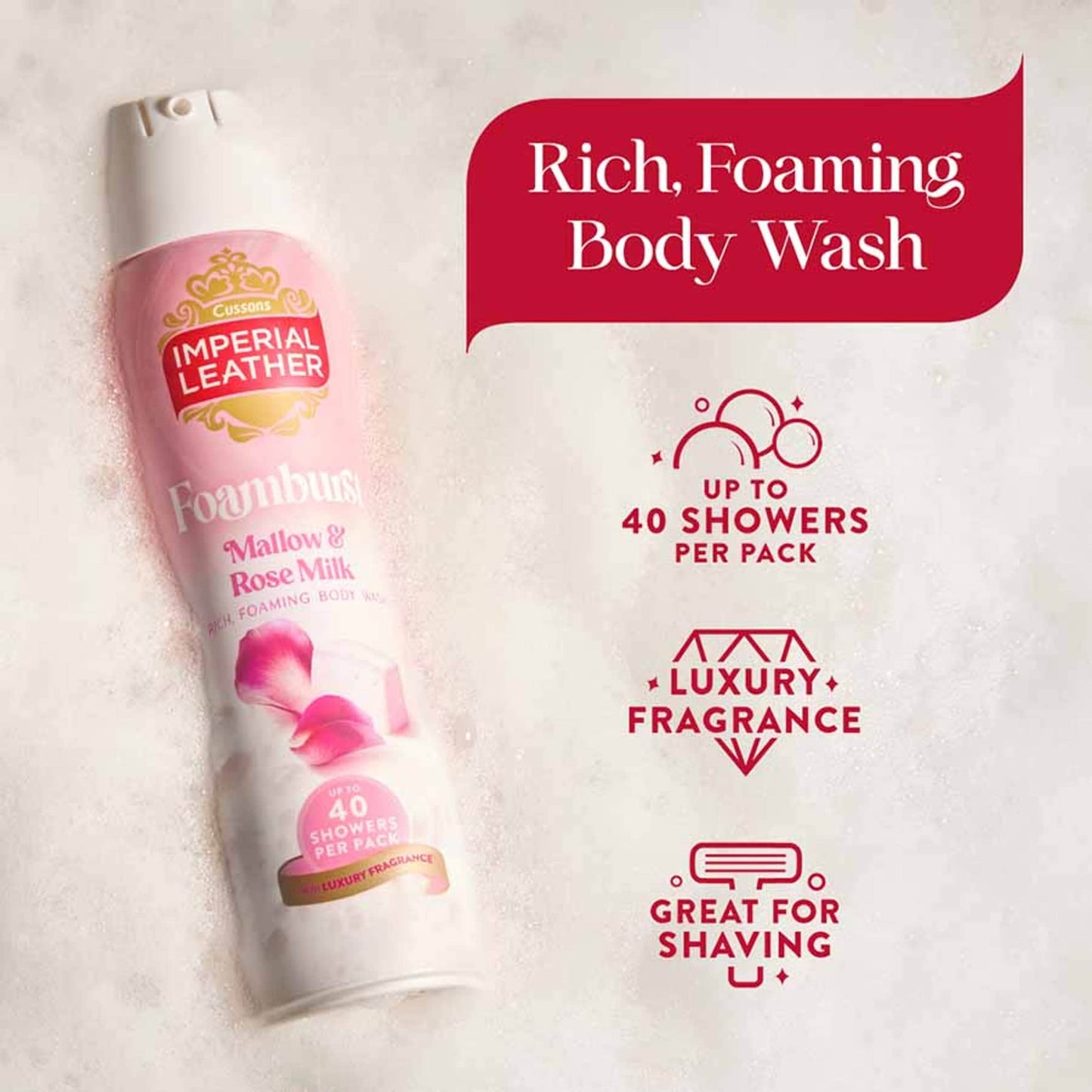 Imperial Leather Mallow & Blossom Foamburst 200Ml — image 2