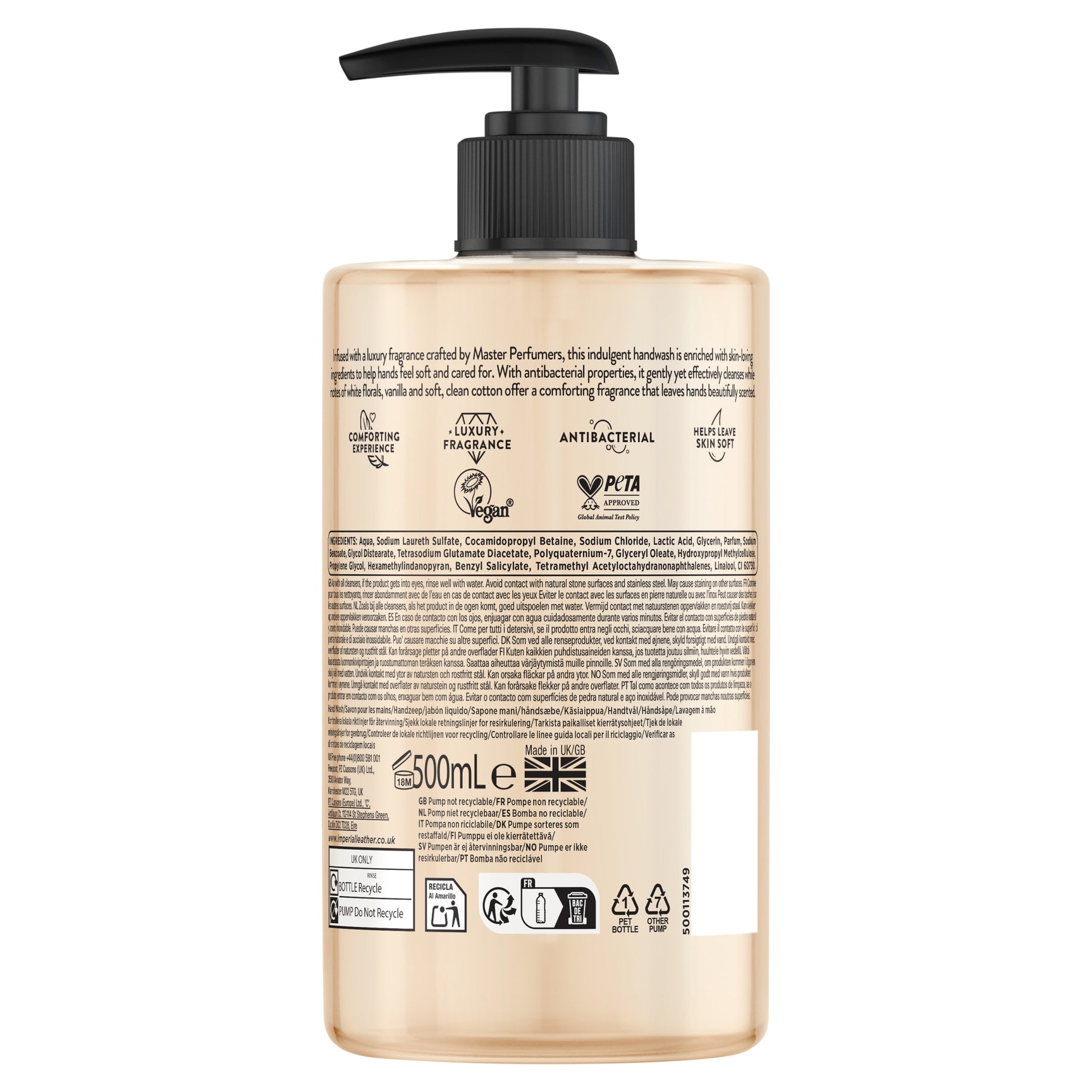 Imperial Leather Moisting Flower & Vanilla Wash 500Ml — image 2