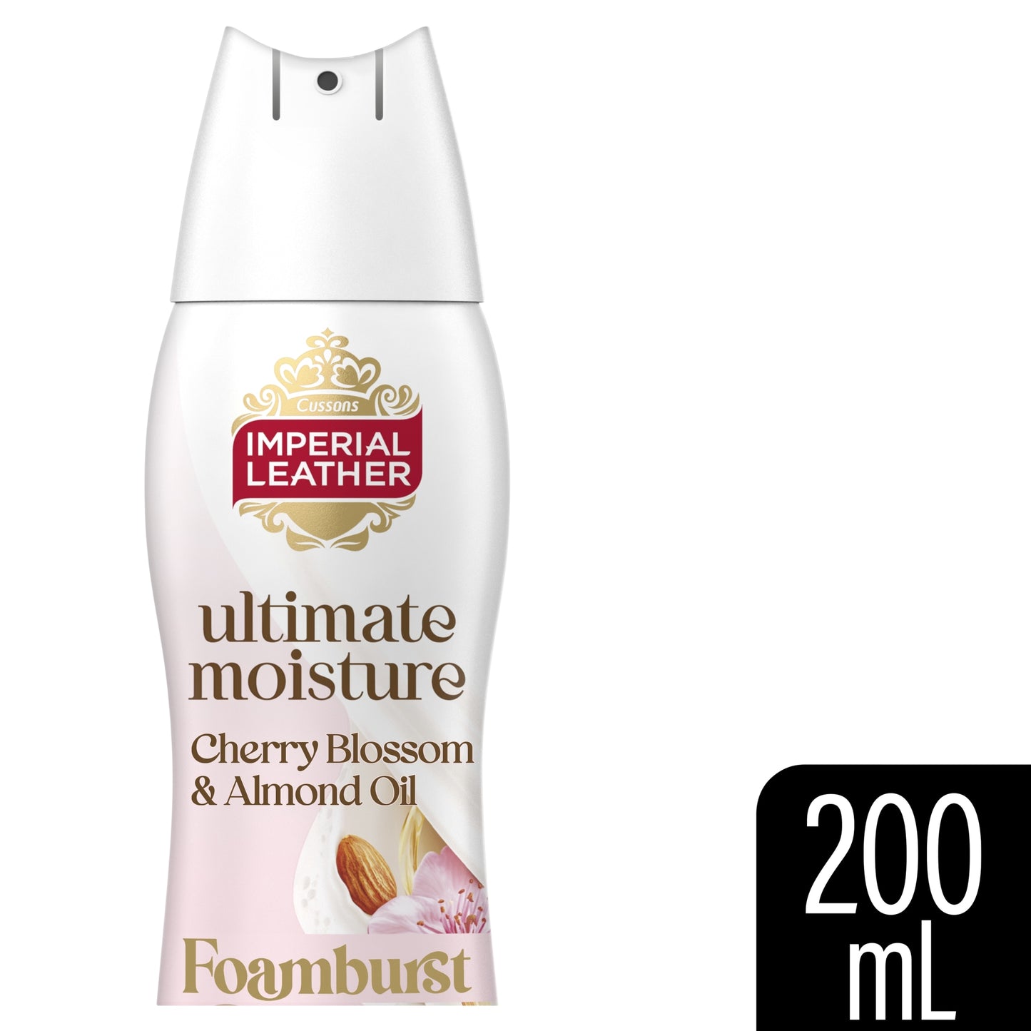 IMPERIAL LEATHER ULTIMATE MOISTURE FOAMBURST CHERRY BLOSSOM & ALMOND 200ML — image 1