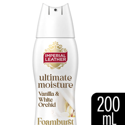 IMPERIAL LEATHER ULTIMATE MOISTURE FOAMBURST VANILLA & WHITE ORCHID 200ML — image 1
