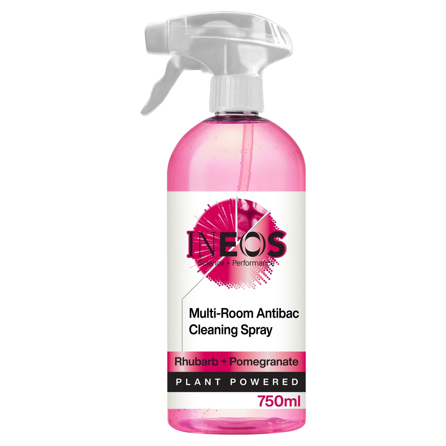 Ineos Multi-Room Antibac Cleaning Spray - Rhubarb & Pomegranate 750ml — image 1
