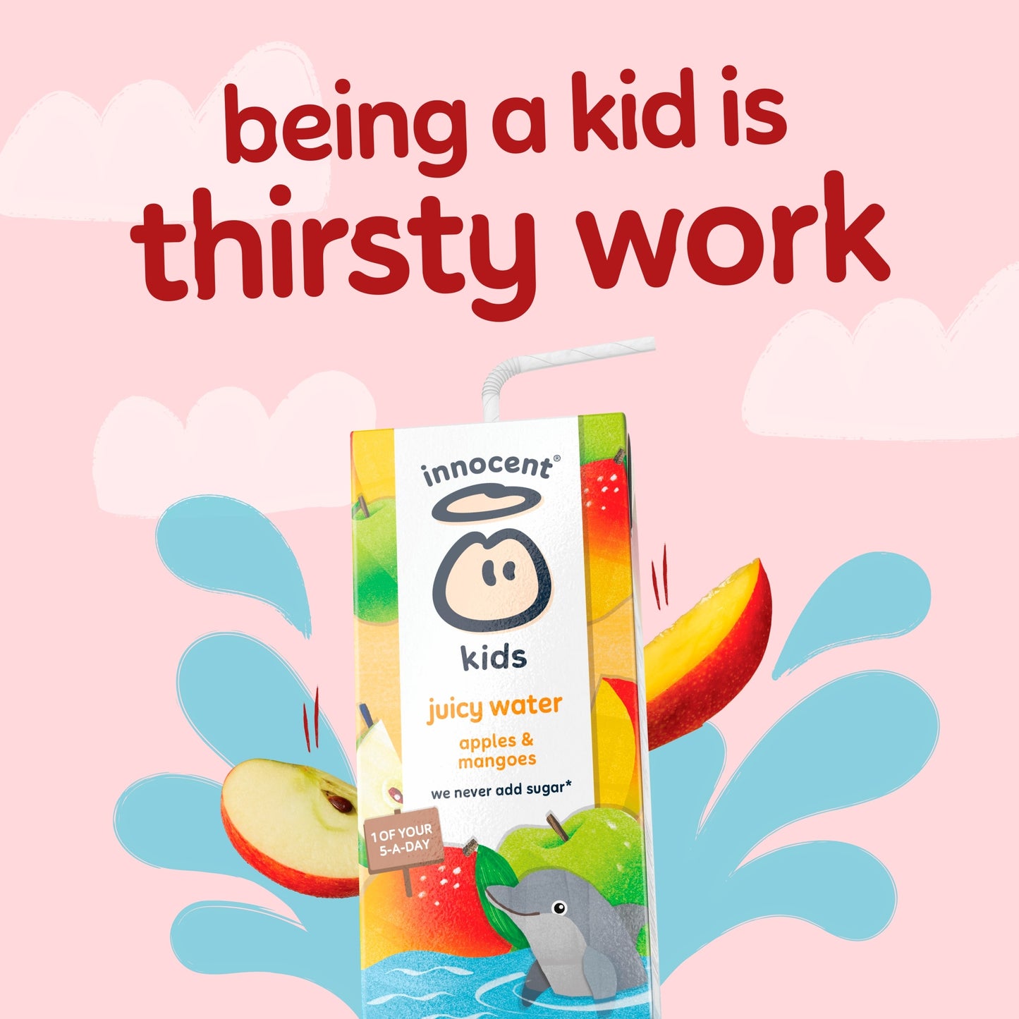 innocent Kids Juicy Water Apple and Mango 3 x 200ml — image 3