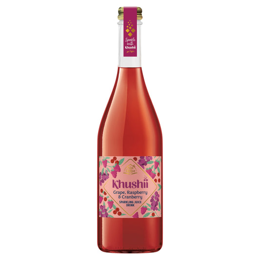 Isla Delice Khushii Grape Raspberry & Cranberry Sparkling Juice Drink 750ml — image 1