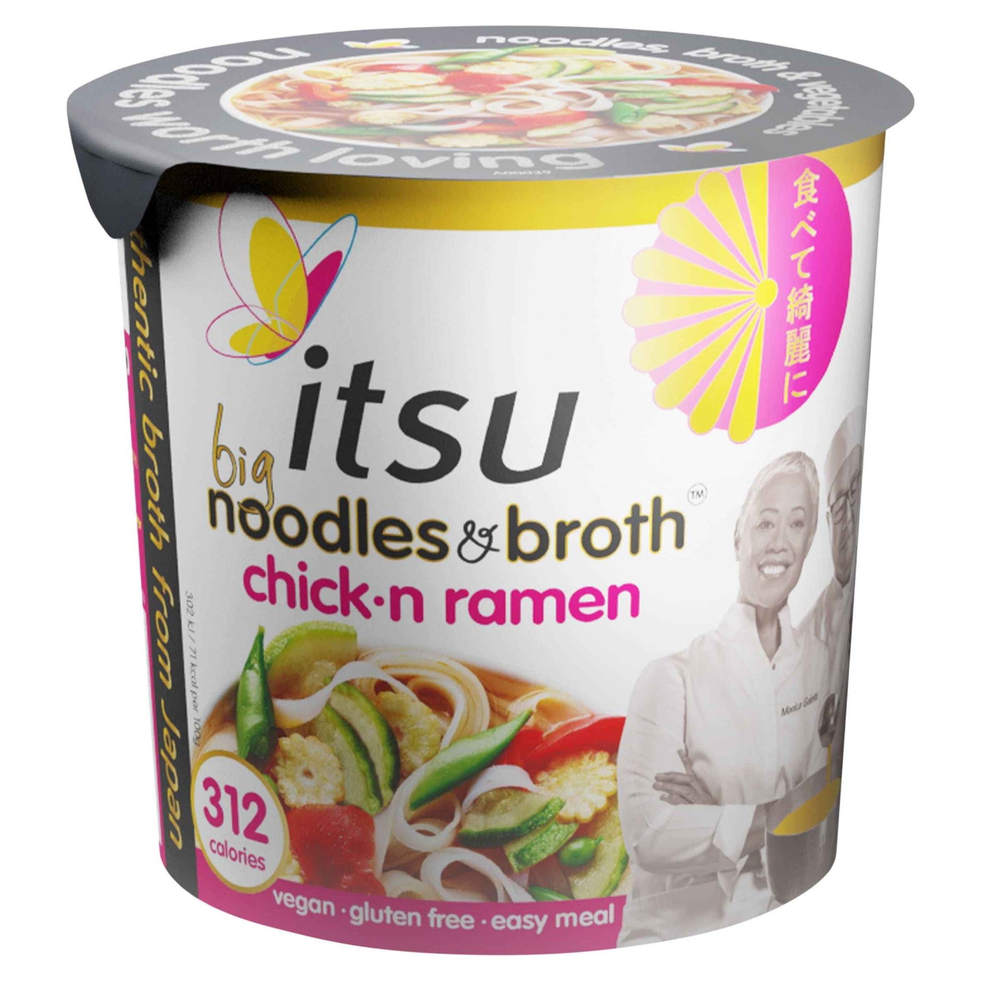 Itsu Big Chickn Ramen Instant Noodles & Broth Pot 96g