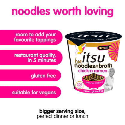 itsu BIG Chickn Ramen Noodles & Broth Pot 93g — image 2