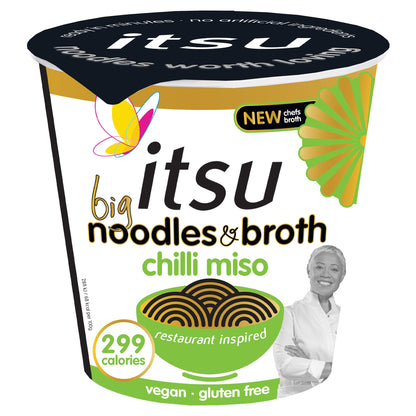 itsu BIG Chilli Miso Noodles & Broth pot 98g — image 1