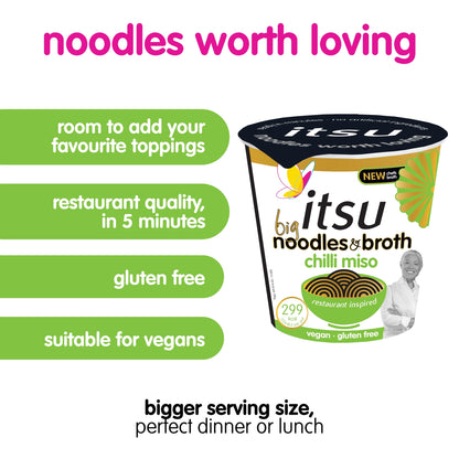 itsu BIG Chilli Miso Noodles & Broth pot 98g — image 2