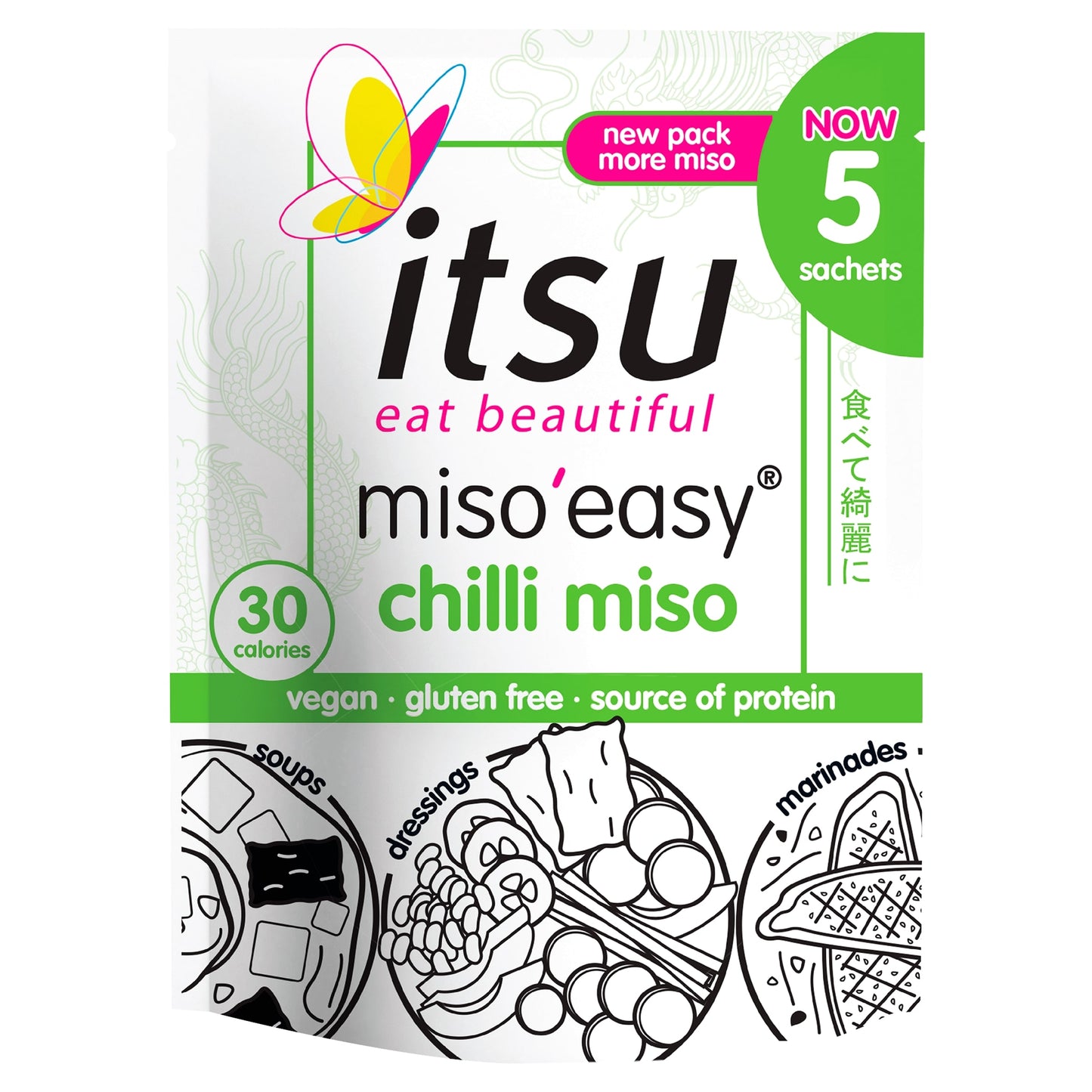 itsu chilli miso easy soups 5 Sachets 100g — image 1
