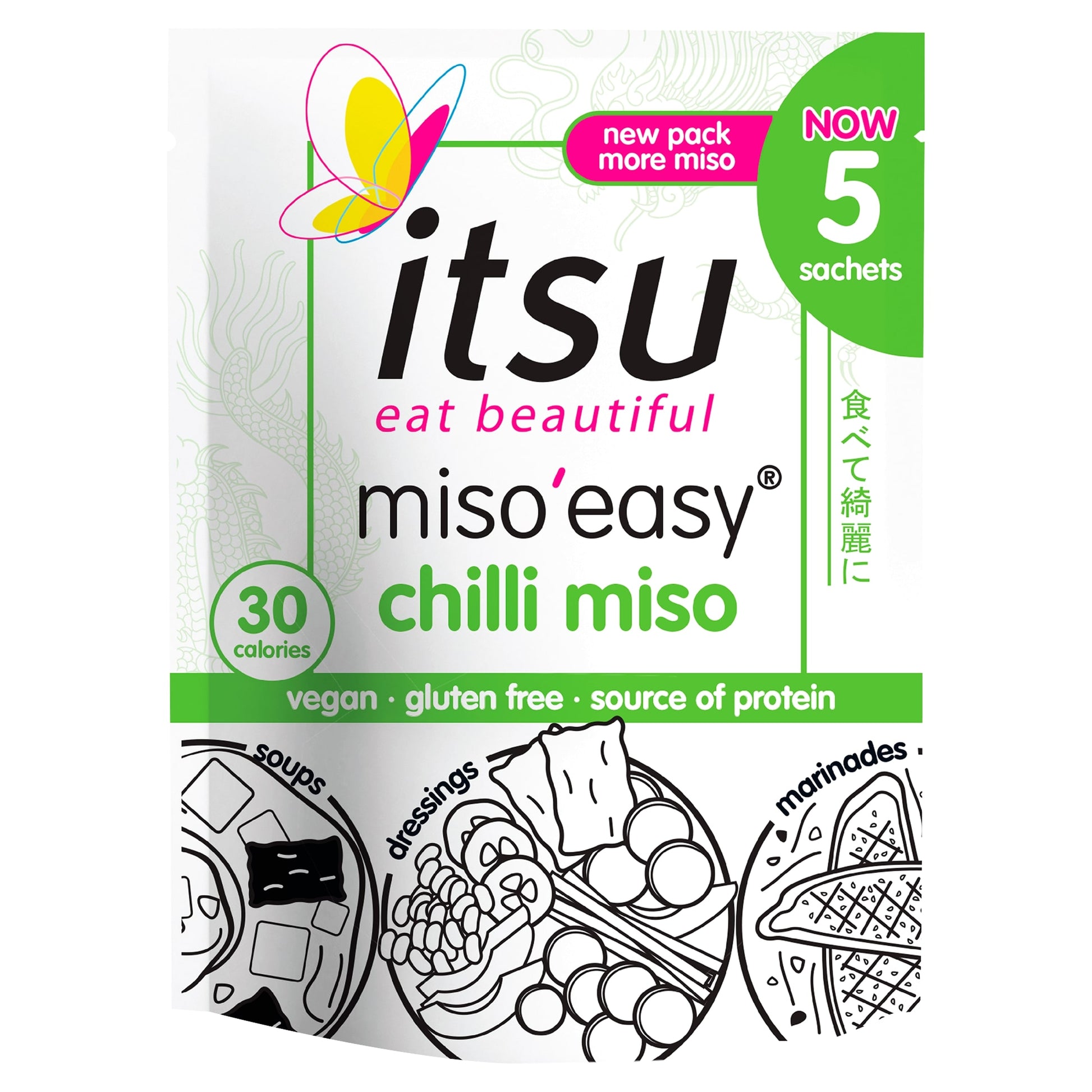 itsu chilli miso easy soups 5 Sachets 100g — image 1