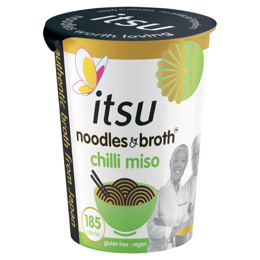 itsu chilli miso instant noodles & broth pot 65g — image 1