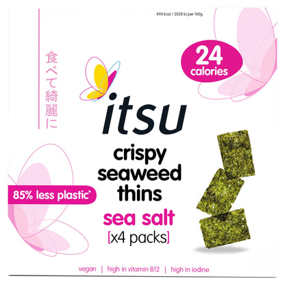Itsu Crispy Seaweed Thins - Sea Salt 4 x 5g — image 1