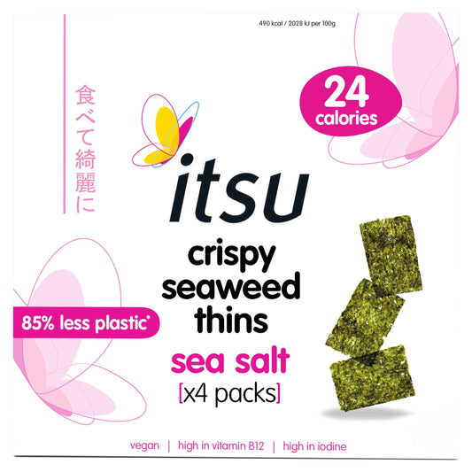 Itsu Crispy Seaweed Thins - Sea Salt 4 x 5g — image 1