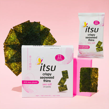 Itsu Crispy Seaweed Thins - Sea Salt 4 x 5g — image 2