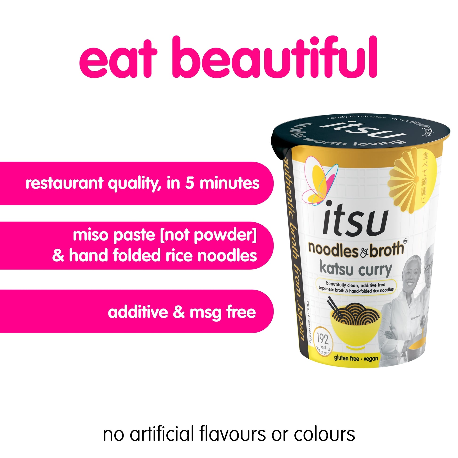 itsu katsu curry instant noodles & broth pot 63g — image 2