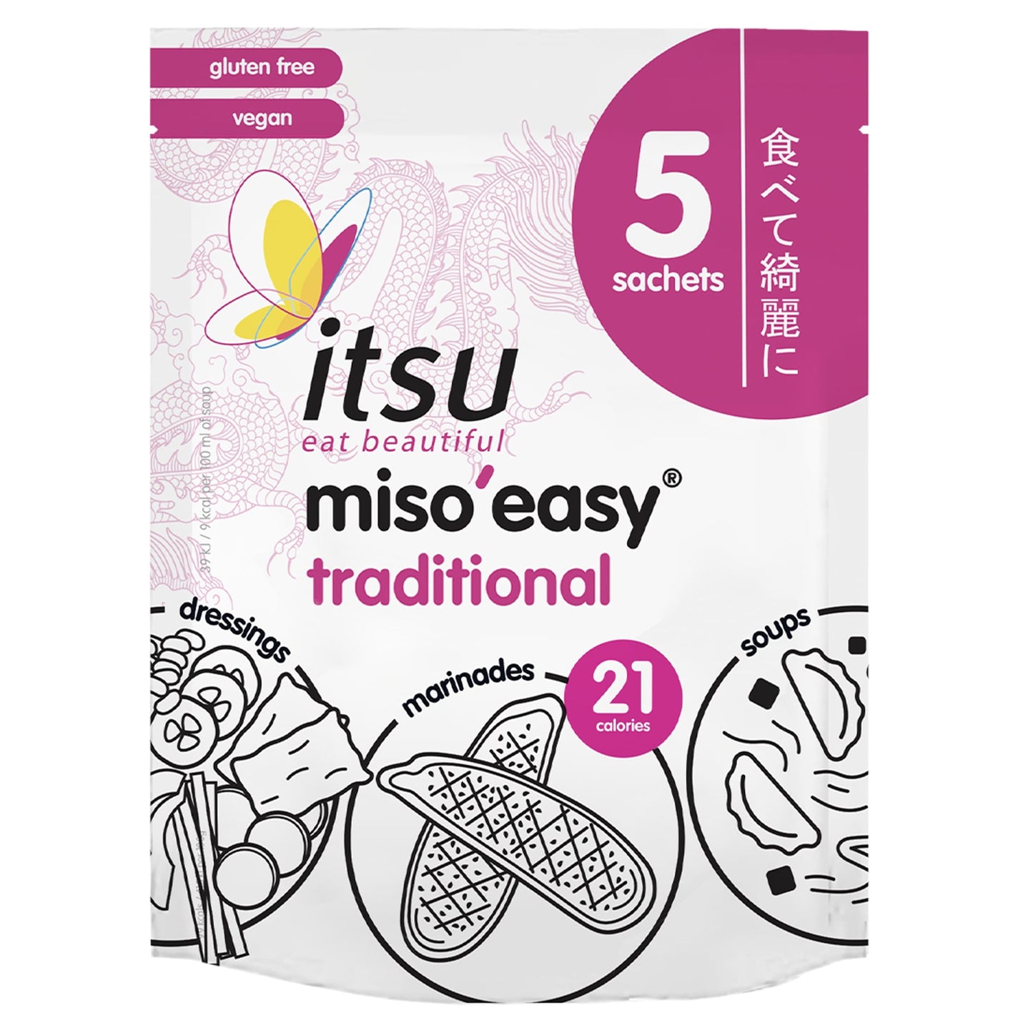 Itsu Miso'easy Traditional Miso 5X21g — image 1