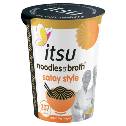 itsu satay style instant noodles & broth pot 66g — image 1