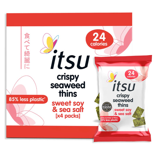 Itsu Seaweed Sweet Soy & Sea Salt Thins 4 X 5G — image 1