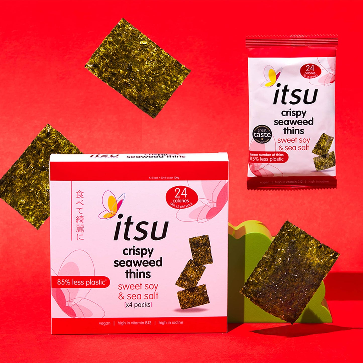Itsu Seaweed Sweet Soy & Sea Salt Thins 4 X 5G — image 3