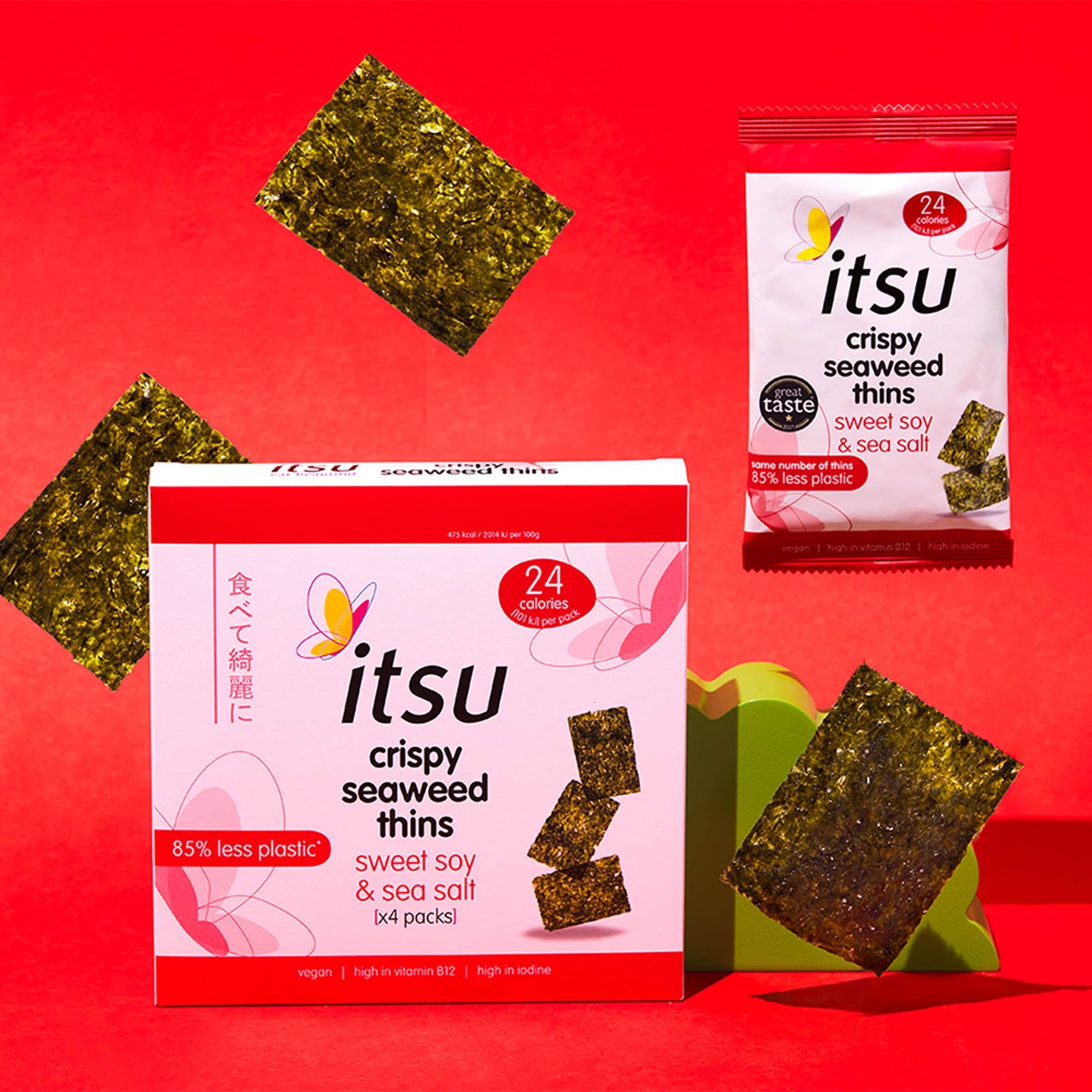 Itsu Seaweed Sweet Soy & Sea Salt Thins 4 X 5G — image 3
