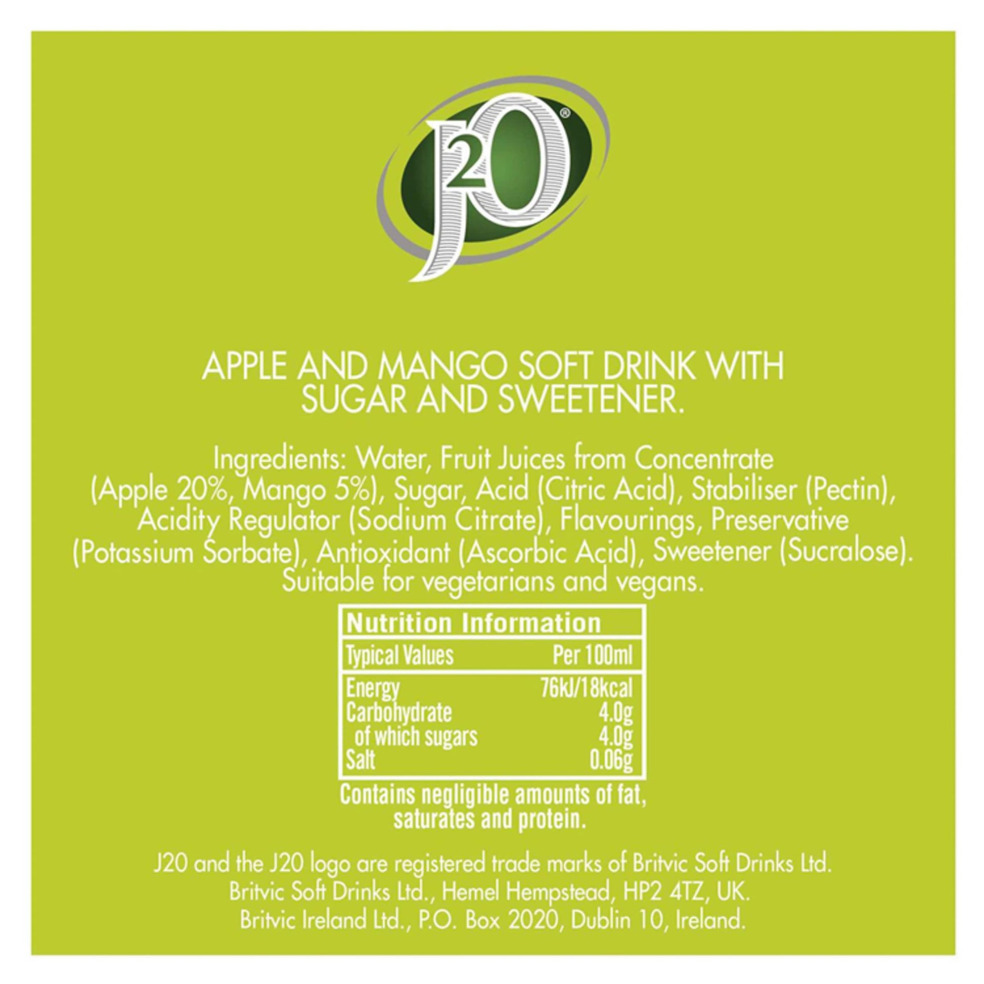 J2O Apple & Mango 4x275ml — image 3