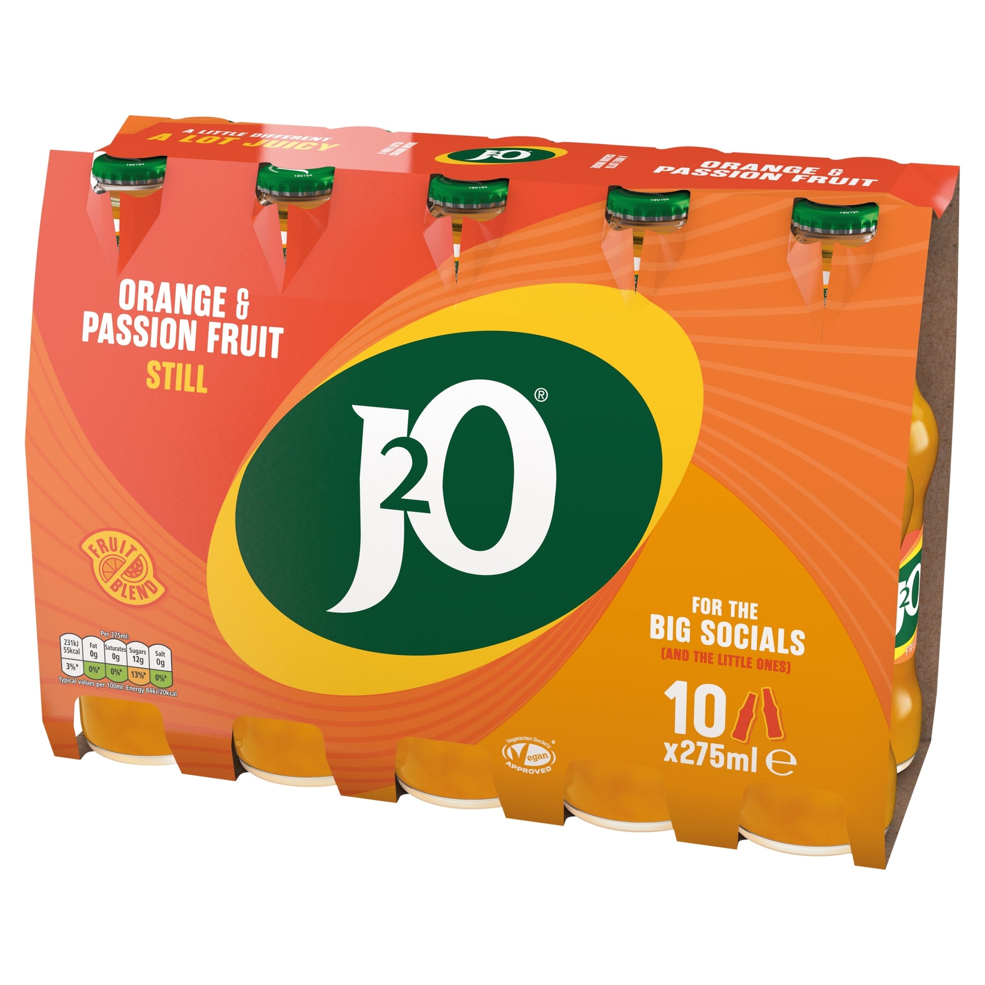 J2O Orange & Passion Fruit 10x275ml — image 2