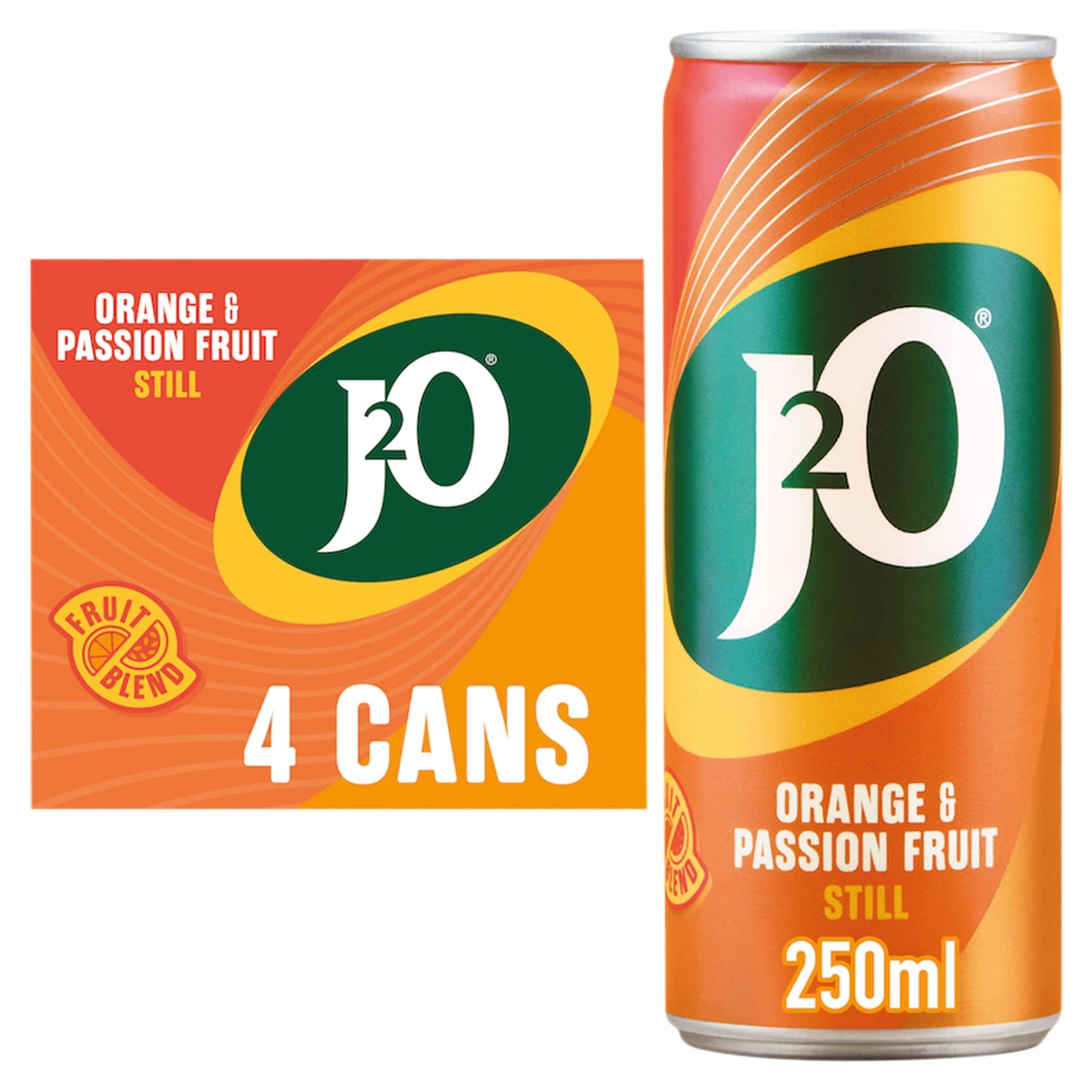 J2O Orange & Passion Fruit 4x250ml — image 1